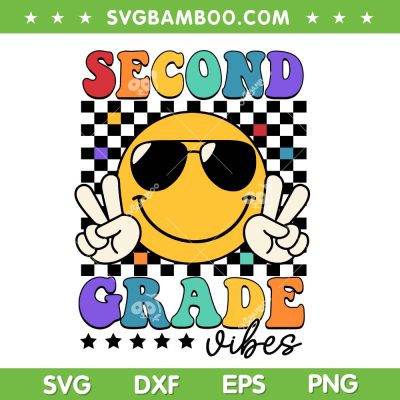 First Day Second Grade SVG PNG, 2nd Grade Hippi SVG PNG, Teacher 2nd Grade DXF SVG PNG EPS
