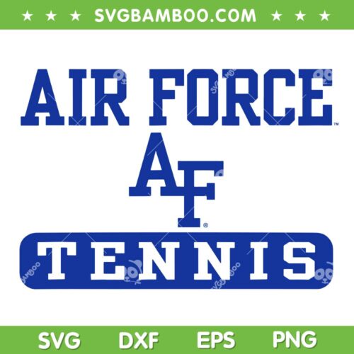 Air Force Falcons Tennis SVG PNG, AFA Tennis SVG, College Tennis Teams DXF SVG PNG EPS
