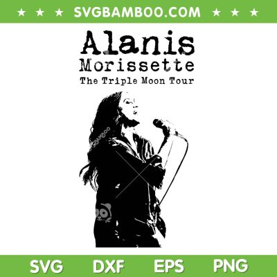 Alanis Morissette 2024 Tour SVG PNG, The Triple Moon Tour SVG
