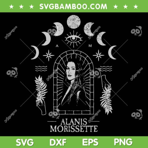 Alanis Morissette Moon SVG PNG, Alanis Morissette Tour SVG, The Triple Moon Tour DXF SVG PNG EPS