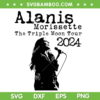Alanis Morissette The Triple Moon Tour 2024 SVG, Alanis Morissette 2024 Concert SVG PNG