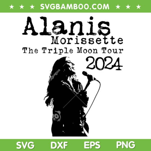 Alanis Morissette The Triple Moon Tour 2024 SVG, Alanis Morissette 2024 Concert SVG PNG