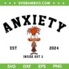 Anxiety Inside Out 2 SVG PNG, Anxiety Est 2024 Inside Out 2 SVG, Inside Out 2 Characters DXF SVG PNG EPS