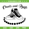 Chucks and Pearls Kamala Harris SVG, Harris For President SVG PNG, Kalama Convert Shoes DXF SVG PNG EPS