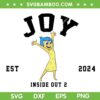 Disney Inside Out 2 Joy SVG, Disney Pixar Joy Inside Out 2 SVG PNG Disney Inside Out 2 Joy SVG, Disney Pixar Joy Inside Out 2 SVG PNG