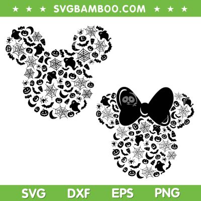 Disney Mickey Mouse Halloween Spooky SVG, Mickey Minnie Mouse Ear Halloween Ghost Pumpkin SVG PNG Disney Mickey Mouse Halloween Spooky SVG, Mickey Minnie Mouse Ear Halloween Ghost Pumpkin SVG PNG