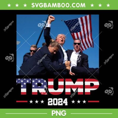 Trump Rally 2024 PNG, Donald Trump Never Surrender PNG, Trump Shooter Shirt PNG