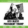 God Bless President Trump SVG, Trump Rally Never Surrender SVG, Donald Trump Shooter DXF SVG PNG EPS