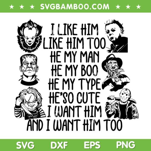 Horror Movies Characters Quote SVG, Halloween Horror Movie Fan SVG, Best Movie Halloween SVG