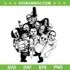 Horror Movies Selfie SVG, Funny Horror Characters Group Shot SVG PNG Horror Movies Selfie SVG, Funny Horror Characters Group Shot SVG PNG