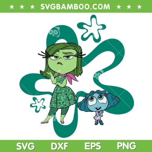 Inside Out 2 Emotions Disgust And Envy SVG, Disgust Inside Out 2 SVG PNG