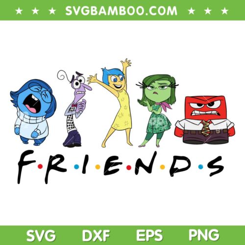 Inside Out 2 Friends SVG PNG, Characters Inside Out 2 SVG, Inside Out Emotions DXF SVG PNG EPS