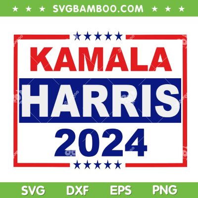 Kamala Harris 2024 SVG PNG, Kamala Presidential Election SVG