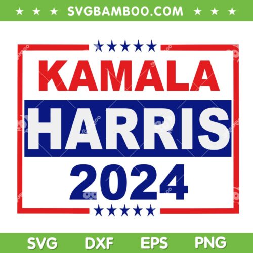 Kamala Harris 2024 SVG PNG, Kamala Presidential Election SVG