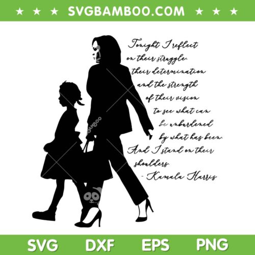 Kamala Harris And Ruby Bridges History Makers SVG, Kamala Harris Quote SVG PNG