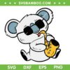 Koala Playing Saxophone Band Member SVG, Music Instrument SVG, Sax Player DXF SVG PNG EPS Koala Playing Saxophone Band Member SVG, Music Instrument SVG, Sax Player DXF SVG PNG EPS