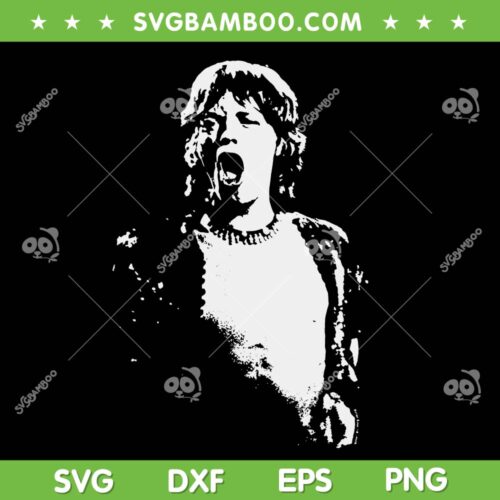 Mick Jagger 1971 Rolling Stones Live By Everard Smith SVG, Singer Mick Jagger SVG PNG