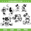 Mickey Minnie Sketch SVG Bundle, Disney Mickey And Minnie SVG Bundle, Disney Mouse DXF SVG PNG EPS