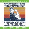 Never Underestimate The Power Of A Grandma Who Votes SVG, Retro Funny Quote SVG PNG Never Underestimate The Power Of A Grandma Who Votes SVG, Retro Funny Quote SVG PNG