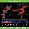 Paris 2024 USA Gymnastics SVG PNG, USA Summer Games Team SVG, America Sports DXF SVG PNG EPS