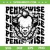 Pennywise Horror Movie SVG PNG, Pennywise Clown SVG, Horror Movie Characters DXF SVG PNG EPS