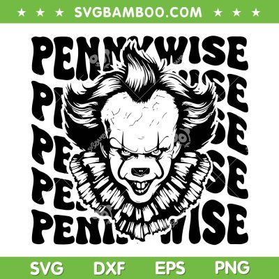 Pennywise Horror Movie SVG PNG, Pennywise Clown SVG, Horror Movie Characters DXF SVG PNG EPS Pennywise Horror Movie SVG PNG, Pennywise Clown SVG, Horror Movie Characters DXF SVG PNG EPS