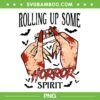Rolling Up Some Horror Spirit PNG, Halloween Horror Movies Characters PNG, Funny Horror Face PNG