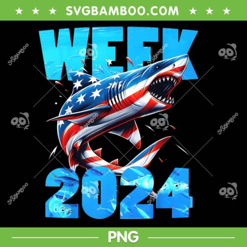 Shark Week 2024 PNG, Passion For Shark USA America Flag PNG, USA Flag Shark PNG