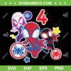 Spidey And His Amazing Friends 4 Year Old Birthday SVG, Marvel Spidey Birthday Boy SVG PNG Spidey And His Amazing Friends 4 Year Old Birthday SVG, Marvel Spidey Birthday Boy SVG PNG