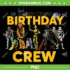 Star Wars Birthday Crew PNG, Classic Characters Star Wars Party PNG, Yoda and Friends Happy Birthday PNG