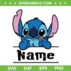 Stitch Customized Name SVG PNG, Cute Stitch and Lilo Personalized SVG, Disney Stitch Tongue DXF SVG PNG EPS