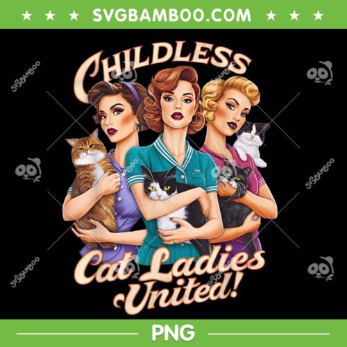 Childless Cat Lady United PNG, Funny Kamala Childless Cat Ladies PNG, Harris Meme PNG