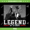 Trump 2024 Shooting President Legend PNG, Rally Trump Fight PNG, Trump Shooter Shirt PNG
