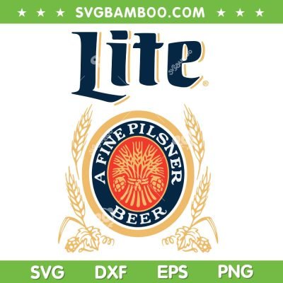 Lite A Fine Pilsner Beer SVG PNG, Drinking Beer SVG, Beer Brand Logo DXF SVG PNG EPS Lite A Fine Pilsner Beer SVG PNG, Drinking Beer SVG, Beer Brand Logo DXF SVG PNG EPS