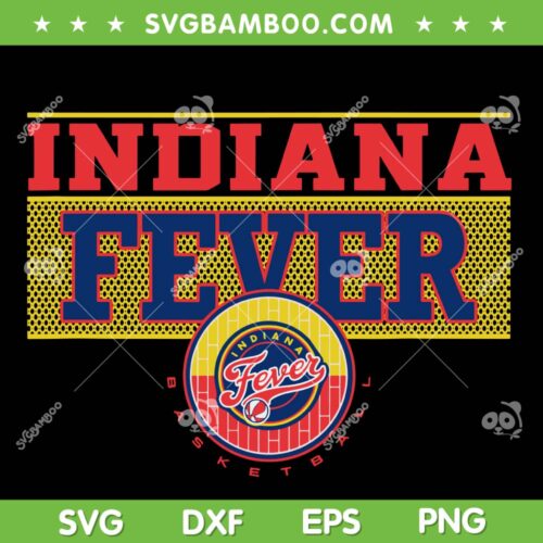 WNBA Indiana Fever Half Court SVG PNG, Basketball Team SVG, Indiana Fever DXF SVG PNG EPS