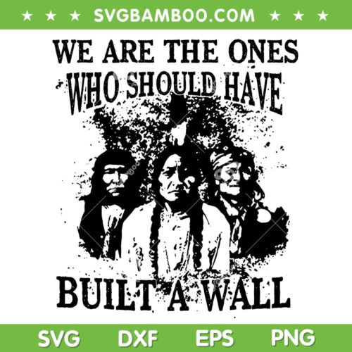 We Are The Ones Who Should Have Built A Wall SVG, Native American SVG PNG