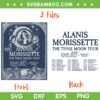 Alanis Morissette 2024 Tour SVG, The Triple Moon Tour SVG PNG, Alanis Poster DXF SVG PNG EPS