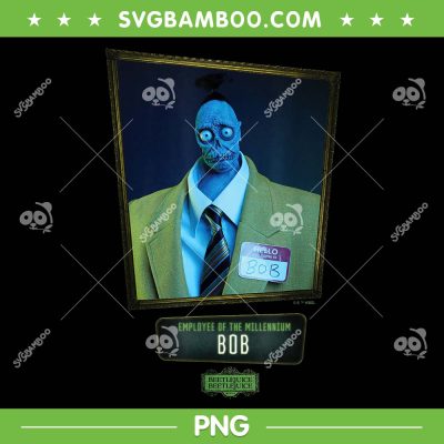 Beetlejuice Shrunken Bob PNG, Beetlejuice Employee Of The Millennium PNG, Bob Head Shirt PNG