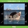 Cat Biting Shark PNG, Funny Cat and Shark PNG, Humorous Playful Shirt PNG Cat Biting Shark PNG, Funny Cat and Shark PNG, Humorous Playful Shirt PNG
