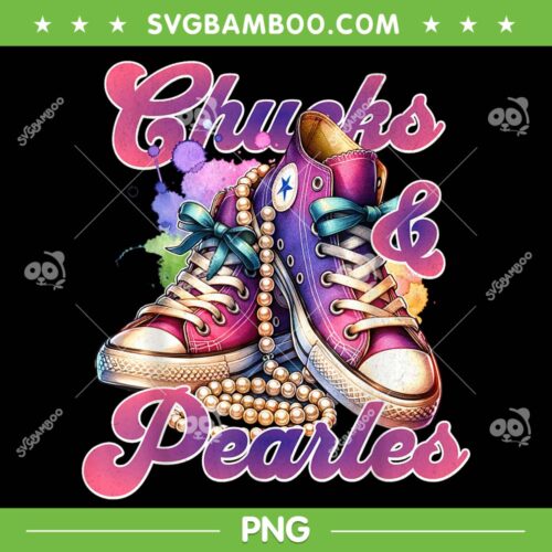 Chucks And Pearls Kamala PNG, I'm With Her Kamala Harris Shoes PNG, Kamala 2024 Retro Vintage PNG