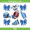 Touchdown Football Coquette Bow PNG, Football Cheer Mom Blue PNG, Blue Helmet Rugby Ball PNG Touchdown Football Coquette Bow PNG, Football Cheer Mom Blue PNG, Blue Helmet Rugby Ball PNG
