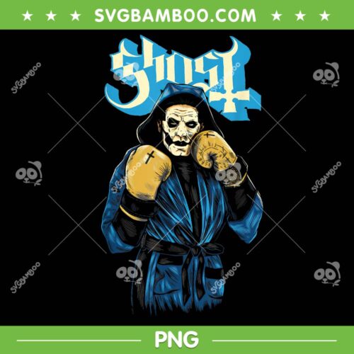 Ghost Papa Prize Fighter PNG, Funny Ghost Music Poster PNG, Ghost Boxing Shirt PNG