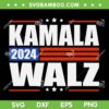 Kamala Harris Waltz 2024 SVG PNG, Harris Tim Waltz SVG, Kamala for President DXF SVG PNG EPS