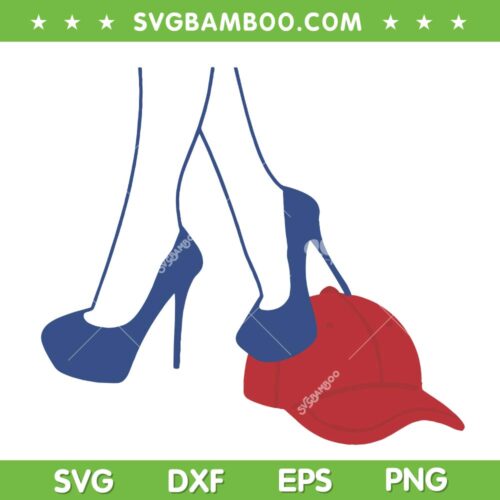 Heels Stepping on Red SVG PNG, Kamala High Heel Trump SVG, MAGA Hat Election 2024 DXF SVG PNG EPS