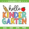 Hello Kindergarten 2024 SVG PNG, Team Kinder Back to School SVG, Teacher Kids First Day of School SVG Hello Kindergarten 2024 SVG PNG, Team Kinder Back to School SVG, Teacher Kids First Day of School SVG