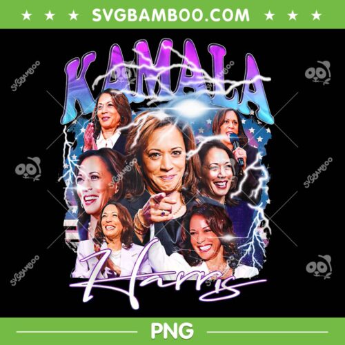 Kamala Harris President 2024 PNG, Retro Kamala Custom PNG, Vintage Kamala Harris Fan PNG