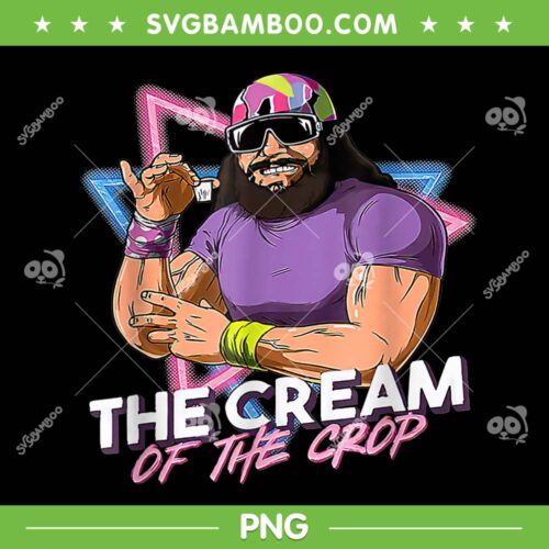 Macho The Cream of The Crop PNG, Macho Meme Wrestling Retro Vintage PNG