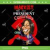 Marxist For President Comrade Kamala PNG, Funny Kamala Harris President 2024 PNG, Meme Kamala Smile PNG