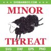 Minor Threat SVG PNG, Funny Sheep SVG, Sheep Minor Threat DXF SVG PNG EPS