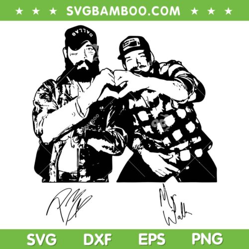 Post Malone and Morgan Wallen SVG, I Had Some Help SVG PNG, Post Malone Hot Album DXF SVG PNG EPS